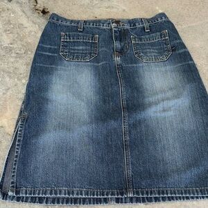 VTG Abercrombie & Fitch Denim Mini Skirt | Made in USA | Size 2